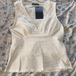 Women’s Brandy Melville Rafeala top, brand new with tags, white tie back tank